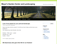 Tablet Screenshot of meyersgardencenter.com